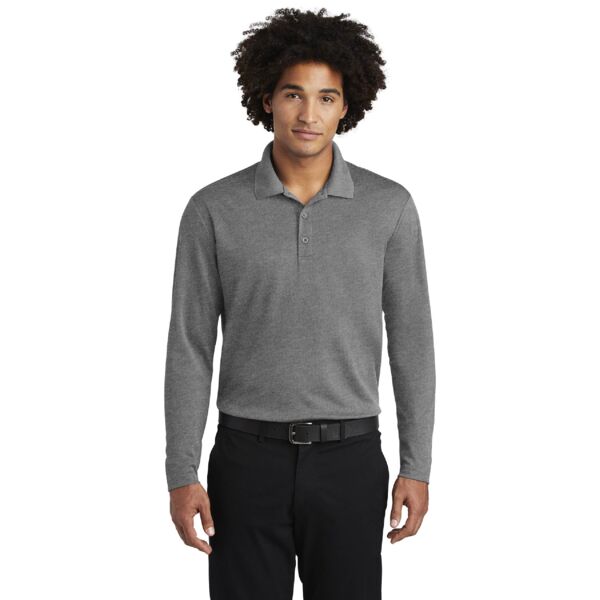 PosiCharge ® RacerMesh ® Long Sleeve Polo Thumbnail